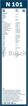 BOSCH 3 397 018 198 - щетка стеклоочистителя! 1000mm, под крючок \Omn MAN LIONS/UL/FR-FRH/RH, MB 05.01> autosila-amz.com