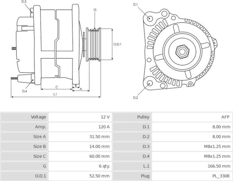 BOSCH F000BL0657 - Генератор autosila-amz.com