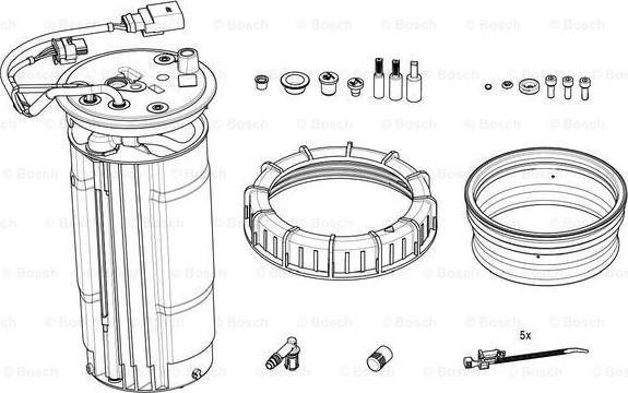 BOSCH F 01C 600 186 - Отопление, топливозаправочная система (впрыск карбамида) autosila-amz.com