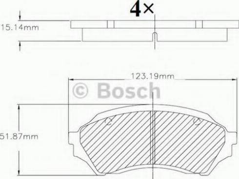 BOSCH F 03B 150 068 - Тормозные колодки, дисковые, комплект autosila-amz.com