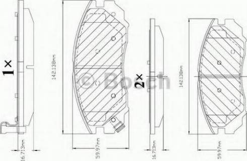 BOSCH F 03B 150 334 - Тормозные колодки, дисковые, комплект autosila-amz.com