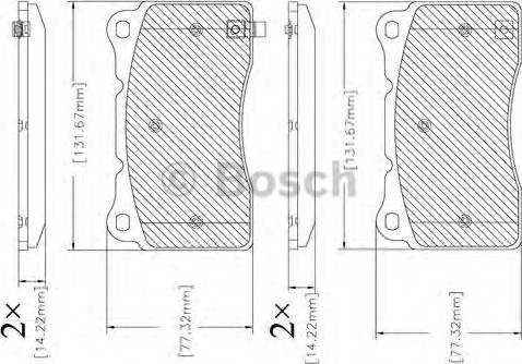 BOSCH F 03B 150 333 - Тормозные колодки, дисковые, комплект autosila-amz.com