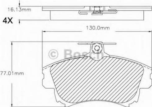 BOSCH F 03B 150 295 - Тормозные колодки, дисковые, комплект autosila-amz.com