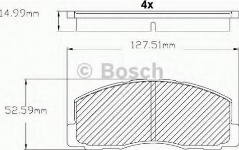 BOSCH F 03B 150 215 - Тормозные колодки, дисковые, комплект autosila-amz.com