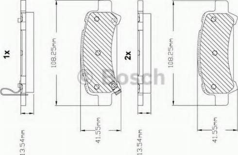 BOSCH F 03B 150 286 - Тормозные колодки, дисковые, комплект autosila-amz.com