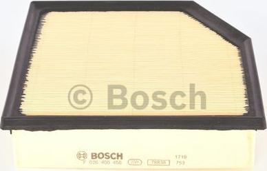 BOSCH F 026 400 456 - Воздушный фильтр, двигатель autosila-amz.com