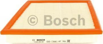 BOSCH F 026 400 461 - Воздушный фильтр, двигатель autosila-amz.com