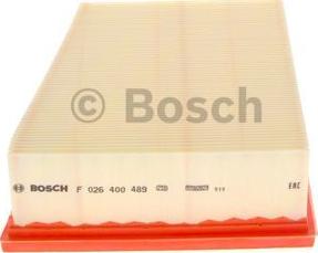 BOSCH F 026 400 489 - Воздушный фильтр, двигатель autosila-amz.com