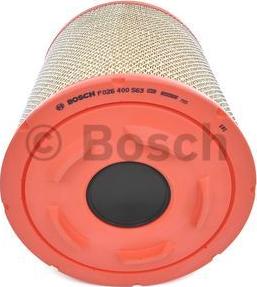 BOSCH F 026 400 563 - Воздушный фильтр, двигатель autosila-amz.com