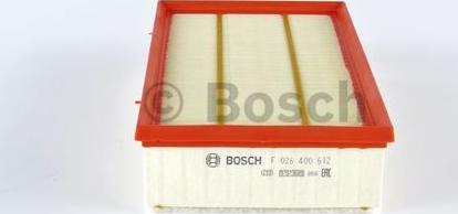 BOSCH F 026 400 612 - Воздушный фильтр, двигатель autosila-amz.com