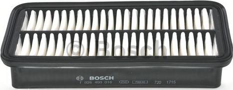 BOSCH F 026 400 016 - Воздушный фильтр, двигатель autosila-amz.com