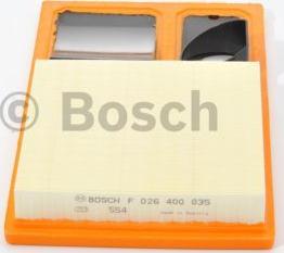 BOSCH F 026 400 035 - Воздушный фильтр, двигатель autosila-amz.com