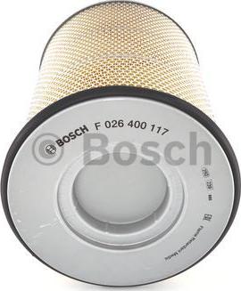 BOSCH F 026 400 117 - Воздушный фильтр, двигатель autosila-amz.com