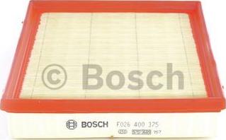 BOSCH F 026 400 375 - Воздушный фильтр, двигатель autosila-amz.com