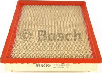 BOSCH F 026 400 266 - Воздушный фильтр, двигатель autosila-amz.com