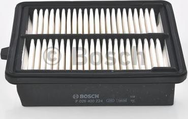 BOSCH F 026 400 224 - Воздушный фильтр, двигатель autosila-amz.com