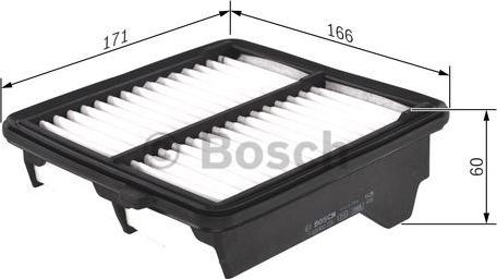 BOSCH F 026 400 223 - Фильтр воздушный autosila-amz.com