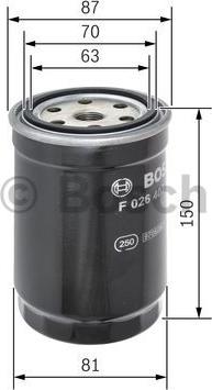 BOSCH F 026 402 127 - F 026 402 127_фильтр топливный! \ Honda Civic/CR-V 2.2CTDi 06> autosila-amz.com