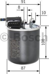 BOSCH F 026 402 837 - фильтр топливный!\ MB Sprinter 09>/W639/W176/W242 1.8-2.2CDi/2.2D/3.0 10> autosila-amz.com