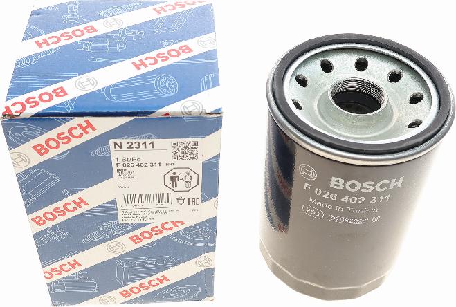 BOSCH F 026 402 311 - Топливный фильтр autosila-amz.com