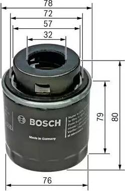 BOSCH F 026 407 079 - Масляный фильтр autosila-amz.com