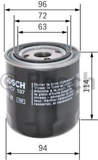 BOSCH F 026 407 197 - Гидравлический фильтр коробки передач MAN TGS I, TGS II, TGX I SCANIA 3, 3 BUS, 4, 4 BUS, L,P,G,R,S, autosila-amz.com