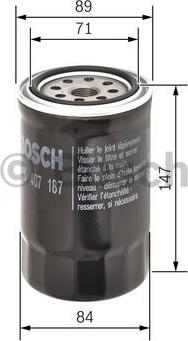 BOSCH F 026 407 187 - Масляный фильтр autosila-amz.com