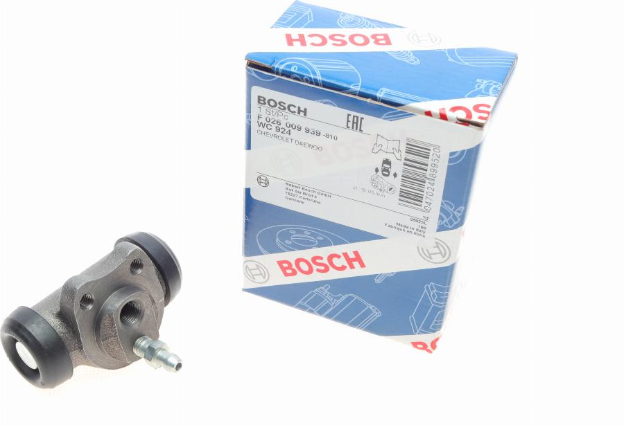 BOSCH F 026 009 939 - Колесный тормозной цилиндр autosila-amz.com