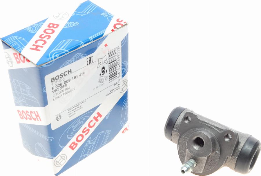 BOSCH F 026 009 181 - Колесный тормозной цилиндр autosila-amz.com