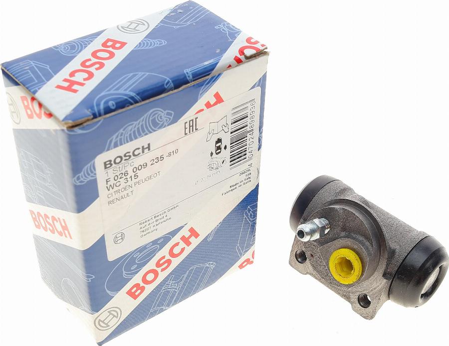 BOSCH F 026 009 235 - Колесный тормозной цилиндр autosila-amz.com