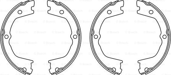 BOSCH F 026 008 022 - Комплект тормозов, ручник, парковка autosila-amz.com