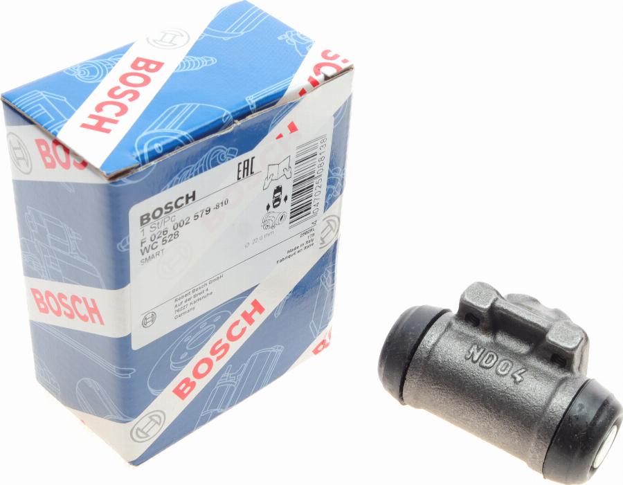 BOSCH F 026 002 579 - Колесный тормозной цилиндр autosila-amz.com