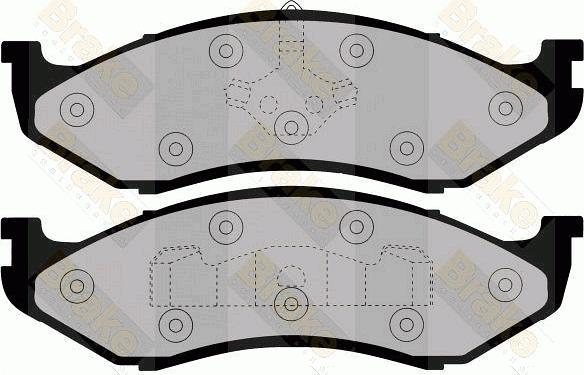 Brake Engineering PA992 - Тормозные колодки, дисковые, комплект autosila-amz.com