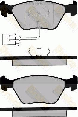 VEMA 833182 - Тормозные колодки, дисковые, комплект autosila-amz.com