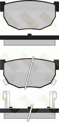 Brake Engineering PA499 - Тормозные колодки, дисковые, комплект autosila-amz.com