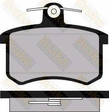 Brake Engineering PA402 - Тормозные колодки, дисковые, комплект autosila-amz.com