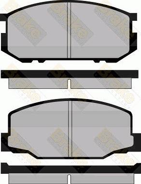 Brake Engineering PA407 - Тормозные колодки, дисковые, комплект autosila-amz.com