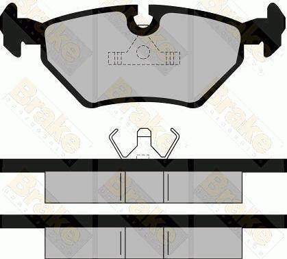 Brake Engineering PA484 - Тормозные колодки, дисковые, комплект autosila-amz.com