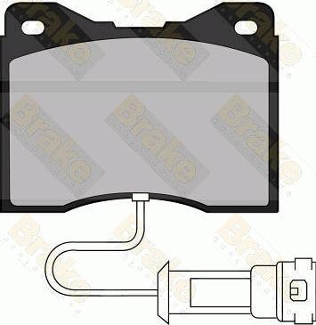 Brake Engineering PA485 - Тормозные колодки, дисковые, комплект autosila-amz.com