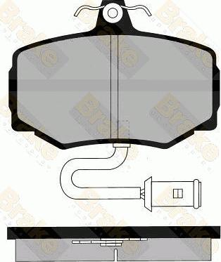 Brake Engineering PA483 - Тормозные колодки, дисковые, комплект autosila-amz.com