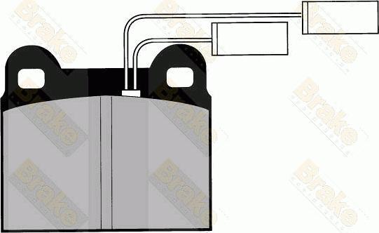 Brake Engineering PA425 - Тормозные колодки, дисковые, комплект autosila-amz.com