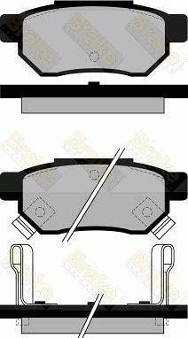 Brake Engineering PA545 - Тормозные колодки, дисковые, комплект autosila-amz.com