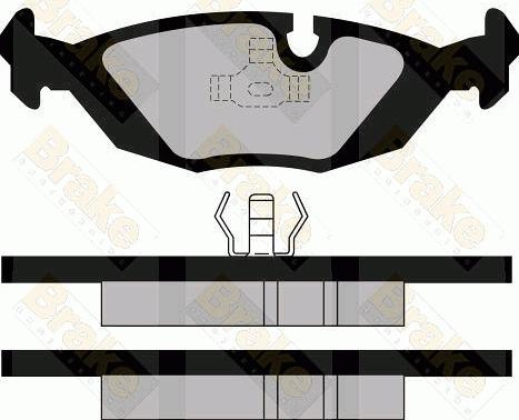 Brake Engineering PA501 - Тормозные колодки, дисковые, комплект autosila-amz.com