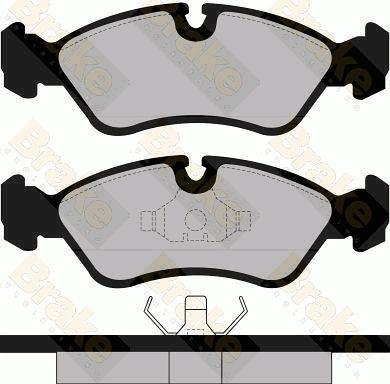 Brake Engineering PA511 - Тормозные колодки, дисковые, комплект autosila-amz.com