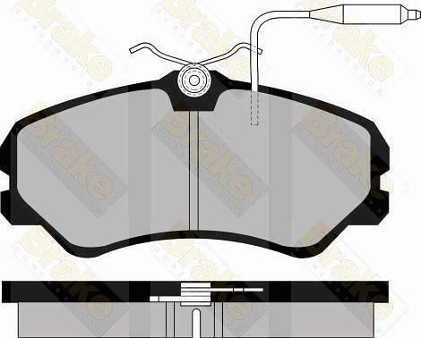 Brake Engineering PA520 - Тормозные колодки, дисковые, комплект autosila-amz.com
