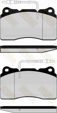 Brake Engineering PA1491 - Тормозные колодки, дисковые, комплект autosila-amz.com