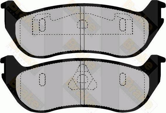 Brake Engineering PA1467 - Тормозные колодки, дисковые, комплект autosila-amz.com