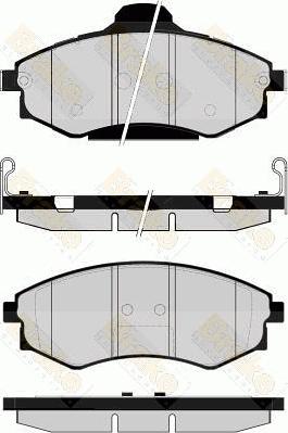 BENDIX 572461 - Тормозные колодки, дисковые, комплект autosila-amz.com