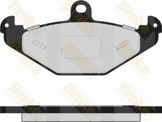 Brake Engineering PA1619 - Тормозные колодки, дисковые, комплект autosila-amz.com