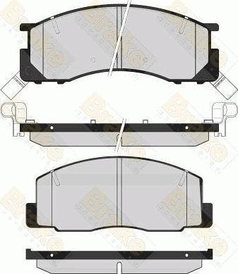 Brake Engineering PA1617 - Тормозные колодки, дисковые, комплект autosila-amz.com